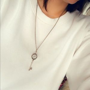 Tiffany & Co Sterling Silver & Diamond Necklace